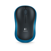 LOGITECH M185 vezeték nélküli egér, kék