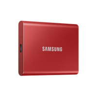 SAMSUNG hordozható SSD T7 USB 3.2 1TB (Piros) (MU-PC1T0R/WW)