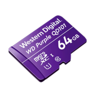 WD Purple SC QD101 Ultra Endurance microSD Card, 64GB