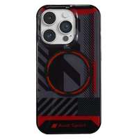 AUDI Audi AU-IMLMIP14P-RSQ/D2-BK IML Sport MagSafe kompatibilis keménytok iPhone 14 Pro - fekete