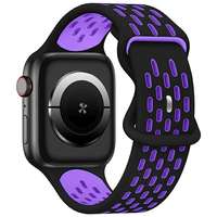 Beline Beline óraszíj Apple Watch New Sport Szilikon 42/44/45/49mm fekete/lila doboz