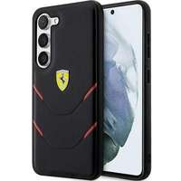 Ferrari Ferrari FEHCS23MPBAK Samsung Galaxy S23+ S916 fekete keménytok forró bélyegző vonalak
