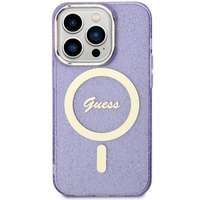 Guess Guess GUHMN61HCMCGU iPhone 11 6.1" lila keménytok Glitter Gold MagSafe