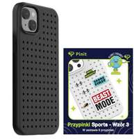 DRO Etui Pinit Dynamic + Sport Pin iPhone 14 6.1" fekete minta 3 tok