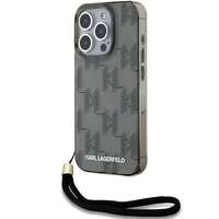Karl Lagerfeld Karl Lagerfeld KLHCP15XHKDPNSK IML Mono KL Pattern & Cord tok iPhone 15 Pro Max - fekete