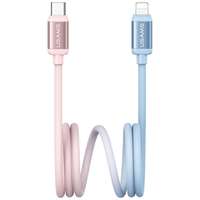 USAMS Kábel USAMS Bicolor Series SJ757 PD 30W USB-C/Lightning 1.2m kék és rózsaszín kábel USAMS Bicolor Series SJ757 PD 30W USB-C/Lightning 1.2m kék és rózsaszín