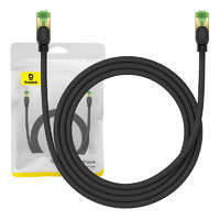 Baseus Fonott hálózati kábel cat.8 Baseus Ethernet RJ45, 40Gbps, 1,5m (fekete)