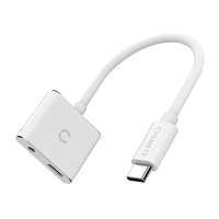 Cygnett Adapter audio USB-C 3,5 mm-es mini csatlakozóra i USB-C Cygnett Essential (fehér)