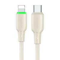 Mcdodo Kábel USB-C - Lightning Mcdodo CA-4760 LED fény 1.2m (bézs)