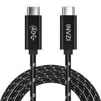 INVZI USB-C / USB4.0 Gen3 kábel 240W 40Gbps, 1m (fekete)