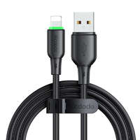Mcdodo USB és Lightning kábel Mcdodo CA-4741 LED fény 1.2m (fekete)