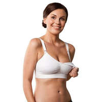 Carriwell Carriwell Varrásnélküli betétes szoptatós melltartó M - fehér