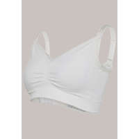 Carriwell Organikus pamut Varrásnélküli betétes szoptatós melltartó L - fehér