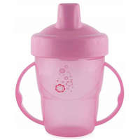 Baby Care itatópohár fogantyúval 210ml magas - pink
