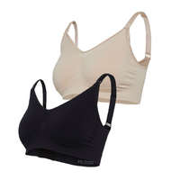 Carriwell 2db-os original szoptatós melltartó - Fekete/Bézs XL