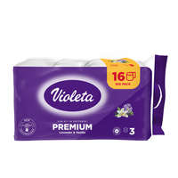 Violeta prémium toalettpapír, 3 rétegű, 16 db – levendula-vanília illatú