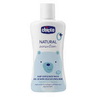 Chicco Gyengéd babafürdető, Natural Sensation aloe és kamilla kivonattal, kék-fehér, 200 ml