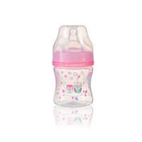 BabyOno Cumisüveg műanyag, szélesnyakú, Anti-Colic, 120ml, rózsaszín, 402/02