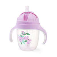 BabyOno Itatópohár szívószállal, füllel, 240 ml, lila, 1464/05