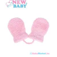 NEW BABY Baba kesztyű - New Baby kötéllel világos rózsaszín - 62 (3-6 hó)