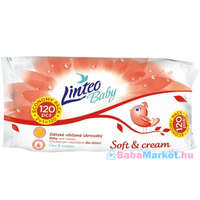 Linteo Nedves törlőkendő - Linteo Baby 120 db Soft and cream