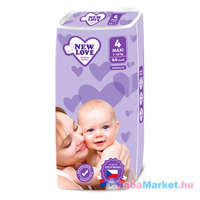 NEW LOVE Gyermek eldobható pelenka New Love Premium comfort 4 MAXI 7-18 kg 44 db