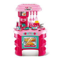BABY MIX Játékkonyha - Little Chef Baby Mix rózsaszín 32 db