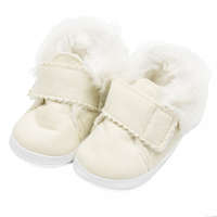 NEW BABY Baba téli velúr cipő New Baby 0-3 h bézs