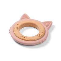 BabyOno BabyOno rágóka - fa/szilikon Cica 1076/02