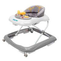 Baby Mix Baby Mix bébikomp kormánykerékkel szilikon kerekek graphit