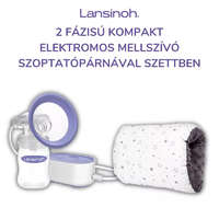 Lansinoh Lansinoh 2 fázisú kompakt elektromos mellszívó szoptatópárnával szettben
