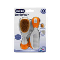 Chicco Chicco Fésű-Hajkefe természetes sörtékkel - narancssárga hajkefe