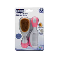 Chicco Chicco Fésű-Hajkefe természetes sörtékkel - rózsaszín hajkefe