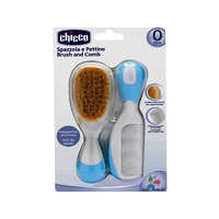 Chicco Chicco Fésű-Hajkefe természetes sörtékkel - kék hajkefe