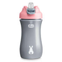 Chicco Chicco Kids Pop-Up, 350ml, szívószálas kulacs, 2év, rózsaszín