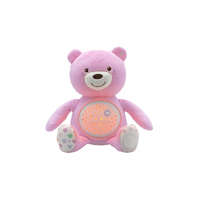 Chicco Chicco Baby Bear plüss maci projektor vetítő és éjszakai lámpa -pink