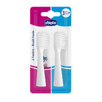 Chicco Chicco Elemes fogkefe-pótfej 2 db fehér