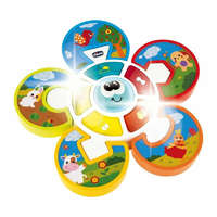 Chicco Chicco Virág puzzle állatfigurás formákkal - hang és fény Guess the animal