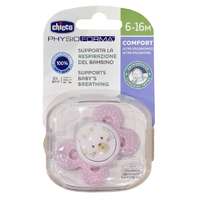 Chicco Chicco Physio Comfort szilikon cumi 1 db, 6-16 hó, rózsaszín