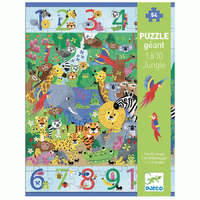 Djeco Djeco Megfigyeltető puzzle - Dzsungelben 1-10-ig, 54 db-os - 1 to 10 Jungle