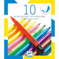 Djeco Djeco Ecsetfilc készlet - 10 ragyogó szín - Pop colors