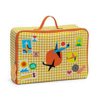 Djeco Djeco Trendi kis bőrönd - Utazás grafika - Graphic suitcase