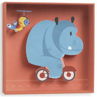 Djeco Djeco: Little Big room Falikép - Viziló - Hippopotamus