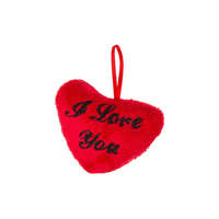 Out of the Blue Piros plüss szív felirattal