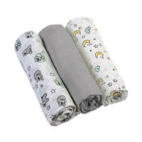 BabyOno BabyOno textilpelenka színes 3db - szürke 348/01
