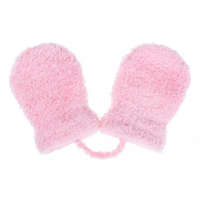 NEW BABY Gyermek téli kesztyű New Baby kötéllel világos rózsaszín