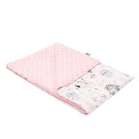 NEW BABY Gyermek pléd Minky New Baby Maci rózsaszín 80x102 cm