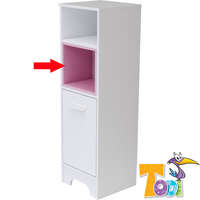 Todi Todi polcbetét keskeny nyitott 1 ajtós szekrényhez Bianco Pink