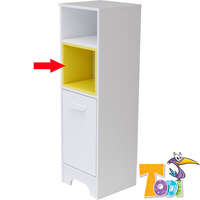 Todi Todi polcbetét keskeny nyitott 1 ajtós szekrényhez Bianco Sárga