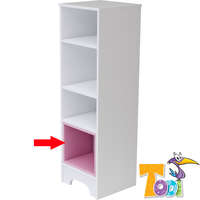 Todi Todi polcbetét keskeny nyitott polcos szekrényhez Bianco Pink